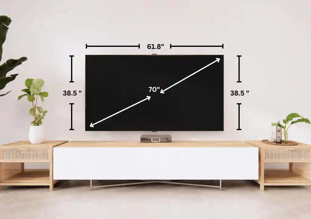 70-Inch TV Dimensions