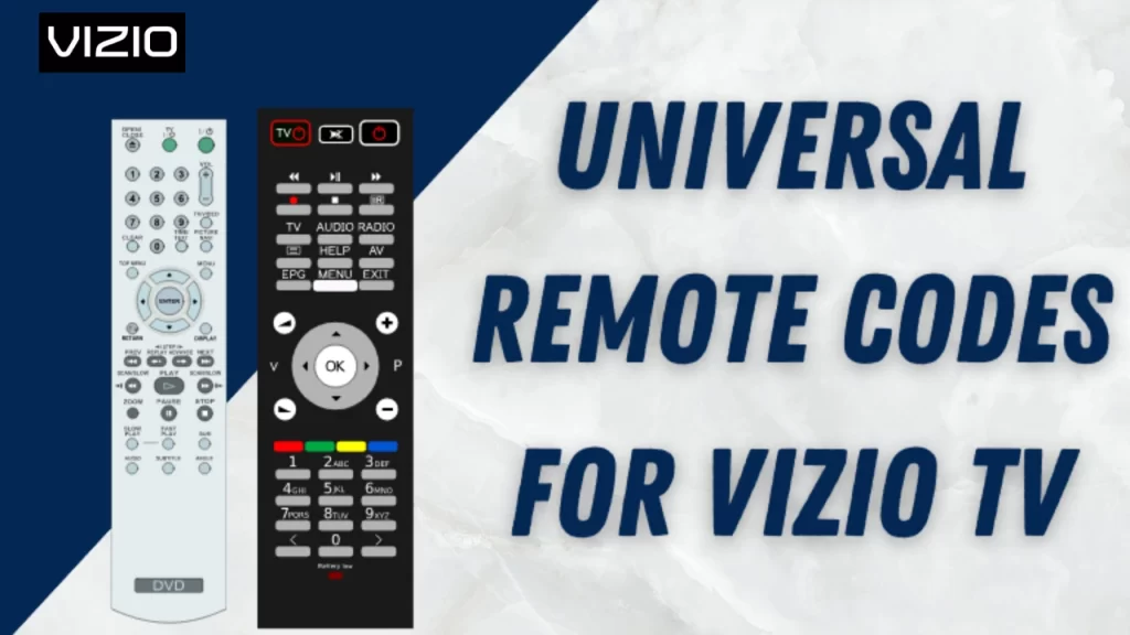 Universal Remote Codes for Vizio TV