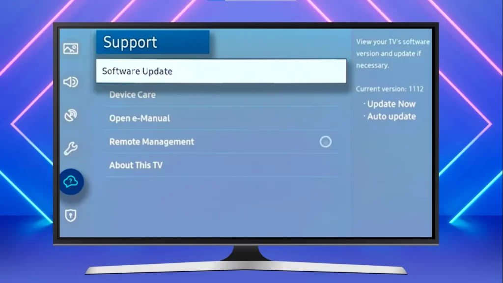 Update Firmware of Samsung TV